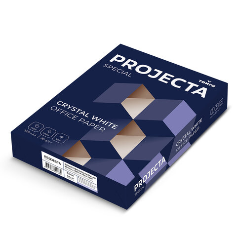 Бумага офисная А4, 80 г/м2, 500 л., марка В, PROJECTA SPECIAL, Россия, 153% (CIE) - фото 2