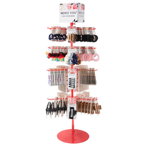 Стойка-вертушка настольная MONTE VITA (МОНТЕ ВИТА), 108х44см, 4 ряда, 22 крючка, 507506 - фото 11