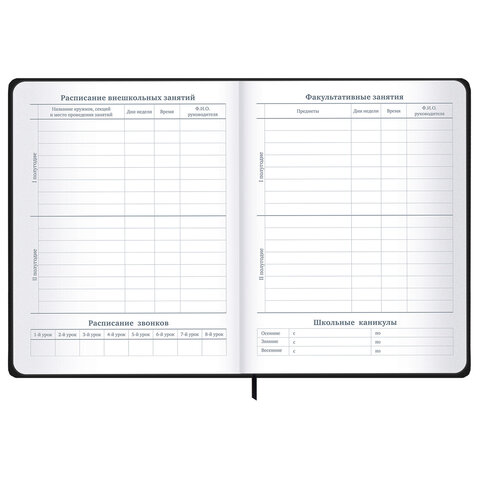 Дневник 1-11 класс 48 л., твердый, BRAUBERG, матовая ламинация, резинка, закладка-ляссе, с подсказом, "Элементы", 107242 - фото 11