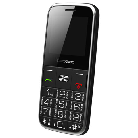 Телефон мобильный TEXET TM-B227, 2 SIM, 2,2", 32 МБ, microSD, FM, MP3, камера, фонарик, черный, 00-00001869 - фото 2