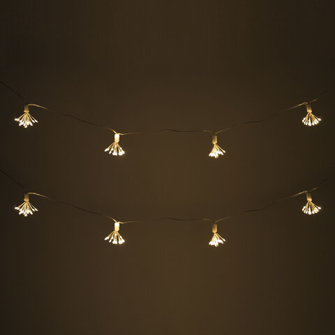 Гирлянда-пучки "Bundles", 150 LED, 2,4 м, 10 пучков, тёплый белый, USB, ЗОЛОТАЯ СКАЗКА, 592557 - фото 7