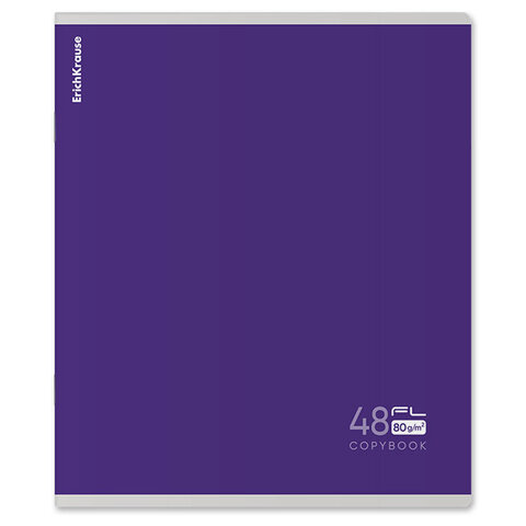 Тетрадь А5, 48 л., скоба, клетка, Soft-Touch, выборочный УФ-лак, плотная бумага 80 г/м2, ERICH KRAUSE, 60623 - фото 5