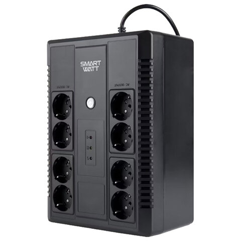 Источник бесперебойного питания SMARTWATT UPS SAFE PRO 650, 650 ВА (390 Вт), 8 розеток, 3703020270004 - фото 1