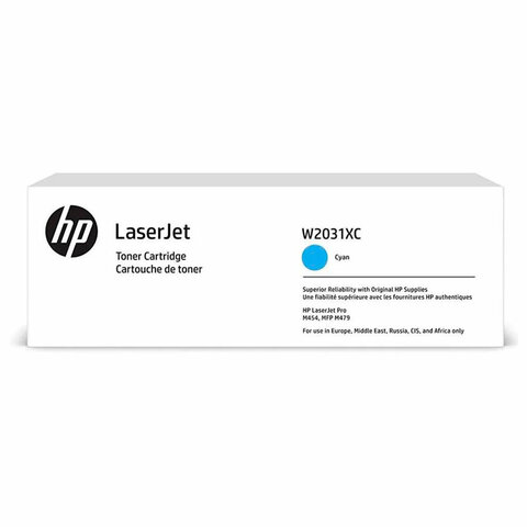 Картридж лазерный HP (W2031X) Color LaserJet M454dn/M479dw и др, №415X, голубой, оригинальный, ресурс 6000 страниц - фото 4