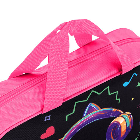 Папка на молнии с ручками BRAUBERG А4, 1 отделение, полиэстер, 80 мм, "Headphones", 273302 Папка на молнии с ручками BRAUBERG А4, 1 отделение, полиэстер, 80 мм, "Headphones", 273302 - фото 4