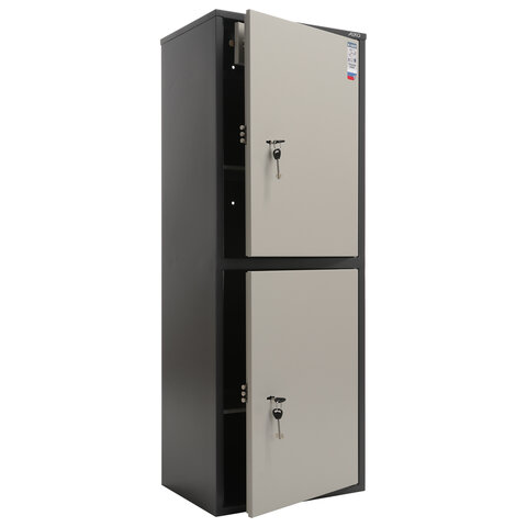 Шкаф металлический для документов AIKO "SL-125/2Т" ГРАФИТ, 1252х460х340 мм, 31 кг, сварной, S10799132502 - фото 3