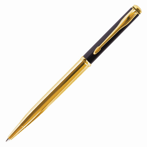 Ручка подарочная шариковая GALANT "ARROW GOLD", корпус черный/золотистый, детали золотистые, узел 0,7 мм, синяя, 143523 - фото 3
