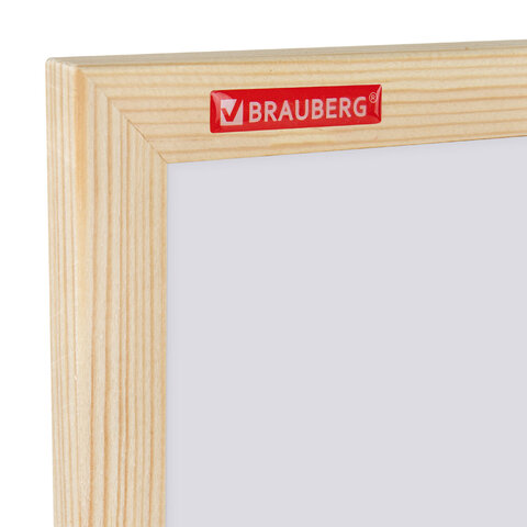 Доска магнитно-маркерная 45х60 см, деревянная рамка, BRAUBERG "Wood", 238794 - фото 2
