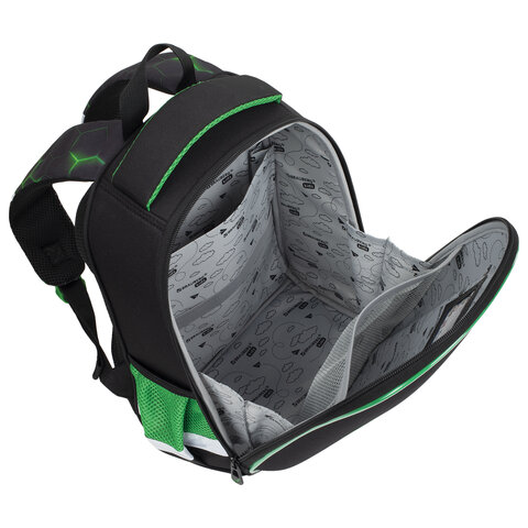 Ранец BRAUBERG KIDS START, 1 отделение, 2 кармана, "Green ball", 35х26х13 см, 272092 - фото 6