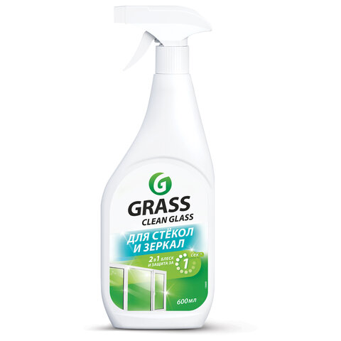 Средство для мытья стекол и зеркал 600 мл GRASS "Clean glass", распылитель, 130600 - фото 7