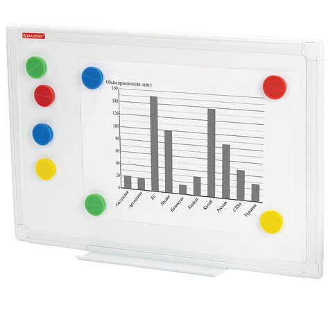 Доска магнитно-маркерная 30х45 см, ПВХ-рамка, BRAUBERG "Standard", 238313 - фото 7