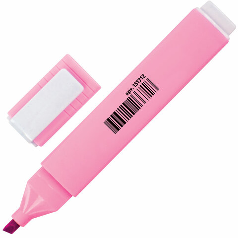 Текстовыделитель ЮНЛАНДИЯ "COLORSTAR PASTEL", ПАСТЕЛЬНЫЙ РОЗОВЫЙ, линия 1-4 мм, 151712 - фото 2