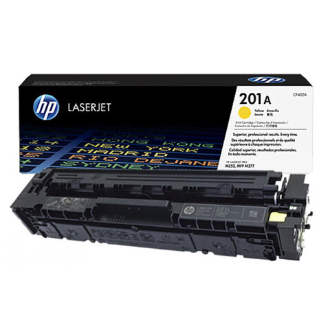 Картридж лазерный HP (CF402A) LaserJet Pro M277n/dw/M252n/dw, №201A, желтый, оригинальный, ресурс 1400 страниц - фото 2