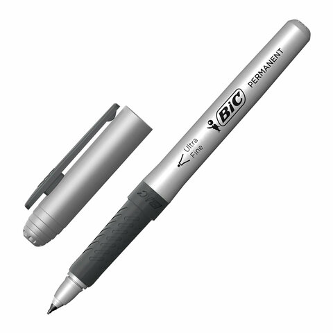 Маркер перманентный BIC "Intensity Ultra Fine", ЧЕРНЫЙ, тонкий наконечник 0,8 мм, 8290801 - фото 1