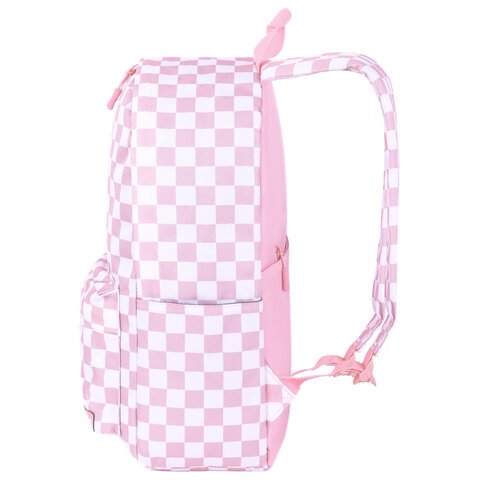 Рюкзак HEIKKI POSITIVE (ХЕЙКИ) универсальный, карман-антивор, "Pastel Chess", 42х28х14 см, 273856 - фото 5