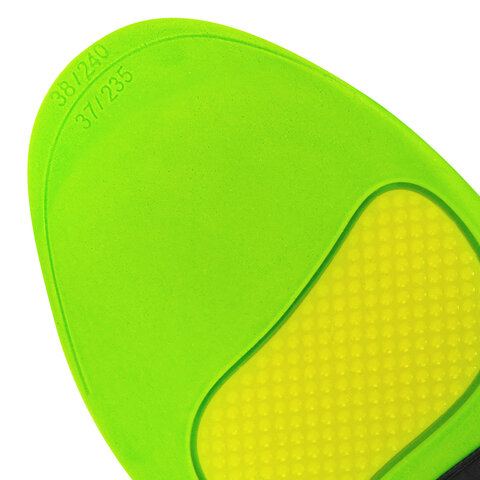 Стельки для кроссовок СПОРТИВНЫЕ КАРКАСНЫЕ, материал PU PRO SPORT, размер RU 36-37 / EU 37-38, с линиями выреза, SHEGRA (ШЕГРА), 700765 - фото 3