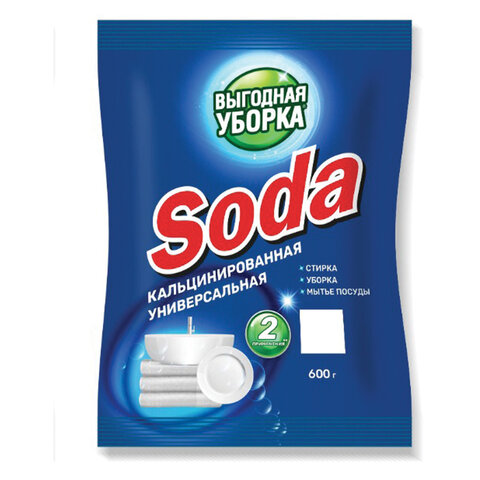Сода кальцинированная 600 г, ВЫГОДНАЯ УБОРКА, РЕНЕССАНС КОСМЕТИК, МИНПРОМТОРГ, 2959 - фото 1