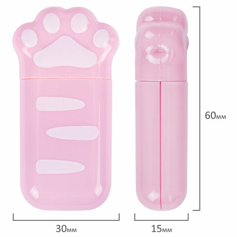 Корректирующая лента BRAUBERG KIDS "ЛАПКИ", 5 мм х 6 м, ВЫГОДНАЯ УПАКОВКА 2 штуки в блистере, 272498 - фото 8