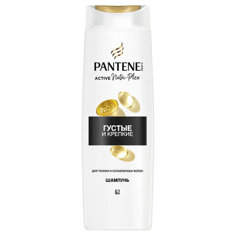 Шампунь 400 мл, PANTENE (Пантин) "Густые и крепкие", для тонких и ослабленных волос, PT-81471253 Шампунь 400 мл, PANTENE (Пантин) "Густые и крепкие", для тонких и ослабленных волос, PT-81471253 - фото 1