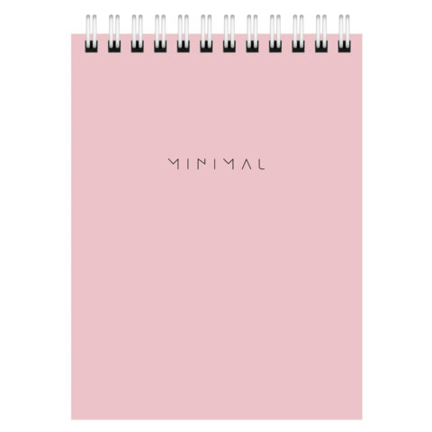 Блокнот МАЛЫЙ ФОРМАТ А6 108х145 мм, 40 л., гребень, картон, клетка, BRAUBERG "Minimal Pastel", 116429 - фото 3