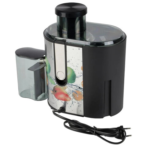 Соковыжималка POLARIS PEA 0829 Fruit Fusion, 800 Вт, стакан 0,35 л, емкость жмыха 1 л, пластик, сталь/черный, 15935 - фото 13