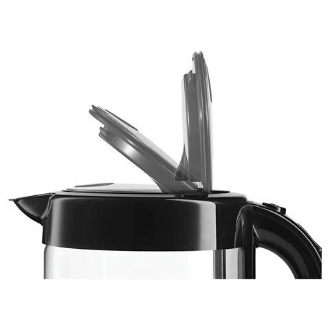 Чайник BOSCH TWK70B03, 1,7 л, 2400 Вт, закрытый нагревательный элемент, стекло, черный - фото 7