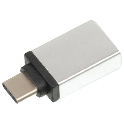 Переходник USB-TypeC RED LINE, F-M, для подключения портативных устройств, OTG, серый, УТ000012622 - фото 2