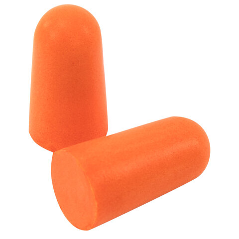 Беруши одноразовые пенополиуретановые без шнурка, КОМПЛЕКТ 500 пар в пакете, SNR 43 дБ, RABBITEX (РАББИТЕКС), 671321 - фото 2