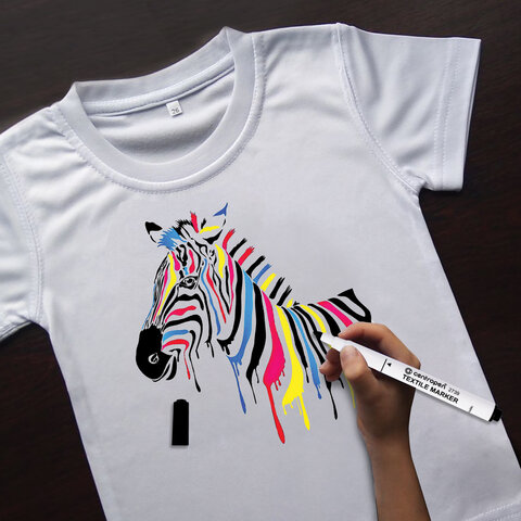Маркеры для ткани 6 ЦВЕТОВ CENTROPEN "Textile Marker", круглый наконечник, 1,8 мм, 2739/6, 5 2739 0610 - фото 5