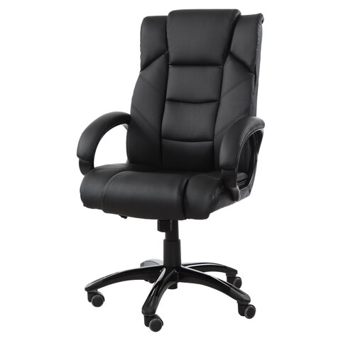 Кресло офисное BRABIX "Bliss MS-004", 6 массажных модулей, экокожа, черное, 532522 - фото 2