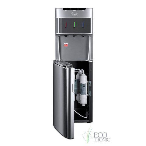Пурифайер для воды ECOTRONIC M30-U4LE напольный, НАГРЕВ/ОХЛАЖДЕНИЕ ЭЛЕКТРОННОЕ, 3 крана, серый 11729 - фото 4