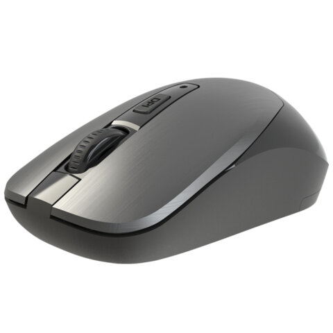 Мышь беспроводная бесшумная DEFENDER Wave MM-995, USB, 3 кнопки+1 колесо-кнопка, оптическая, серая, 52993 - фото 2