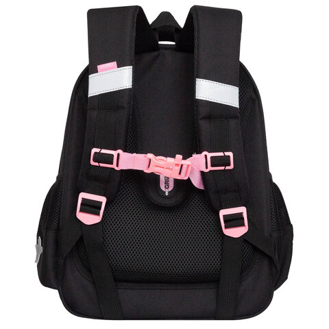 Ранец GRIZZLY анатомическая спинка, c брелоком, для девочек, "YUMMY", 36х28х20 см, RAz-586-14/1 - фото 3