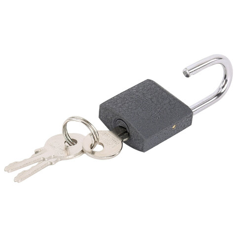 Замок навесной чугунный 25 мм "Стандарт", 2 ключа, ГРАНДМАСТЕР, 671289 - фото 4