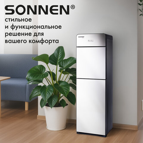 Кулер для воды SONNEN FSE-03G, напольный, нагрев/охлаждение электронное, НИЖНЯЯ ЗАГРУЗКА, 3 крана, зеркальный, 455753 - фото 16