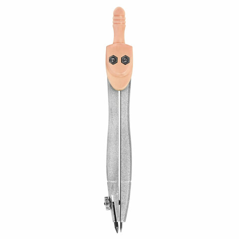 Готовальня BRAUBERG SCHOOL KIT, 8 предметов, циркуль 115 мм, чертежные принадлежности, персиковый цвет, 210704 - фото 10