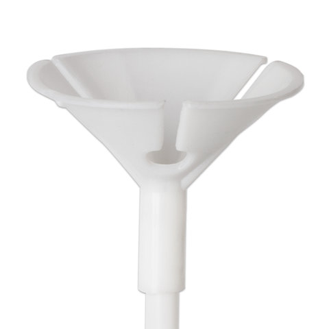 Держатели для воздушных шаров (палочки 40 см + розетки) ЗОЛОТАЯ СКАЗКА, КОМПЛЕКТ 50 штук, белые, 591097 - фото 3