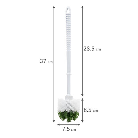 Ершик для унитаза без подставки, пластик, бело-зеленый, ЛЮБАША, 603628 - фото 4