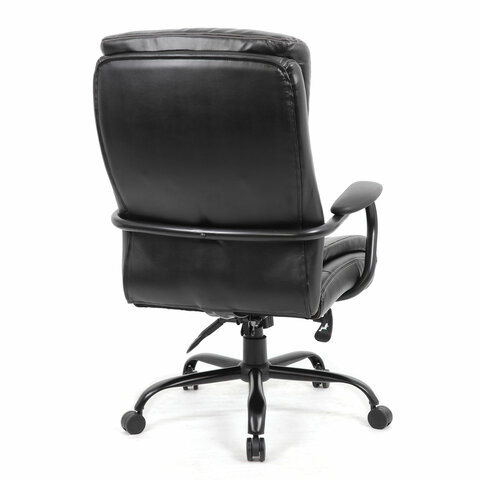 Кресло офисное BRABIX PREMIUM "Heavy Duty HD-004", НАГРУЗКА до 200 кг, экокожа, черное, 531942 - фото 5