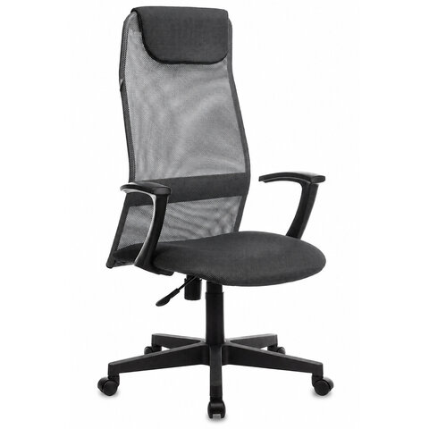 Кресло офисное KB-8, ткань-сетка, темно-серое, TW-04/TW-12, 496676 - фото 1