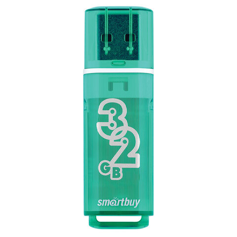 Флеш-память Smartbuy Glossy, 32Gb, USB 2.0, зел, SB32GBGS-G - фото 3