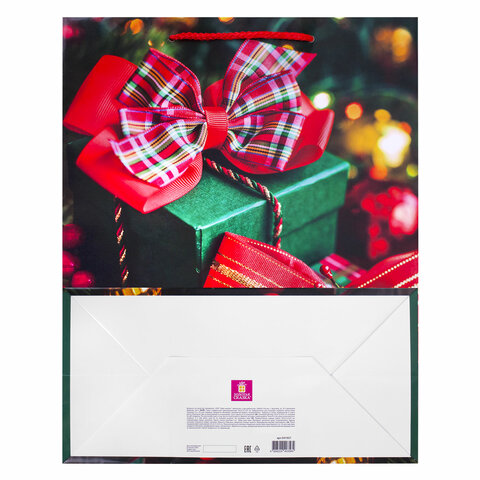 Пакет подарочный НАБОР 4 штуки, новогодний, 26x13x32 см, "Winter Set", ЗОЛОТАЯ СКАЗКА, 591958 - фото 7