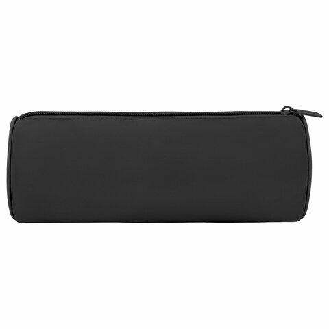 Пенал-тубус BRAUBERG, с эффектом Soft Touch, мягкий, черный, 22х8 см, 272302 - фото 3