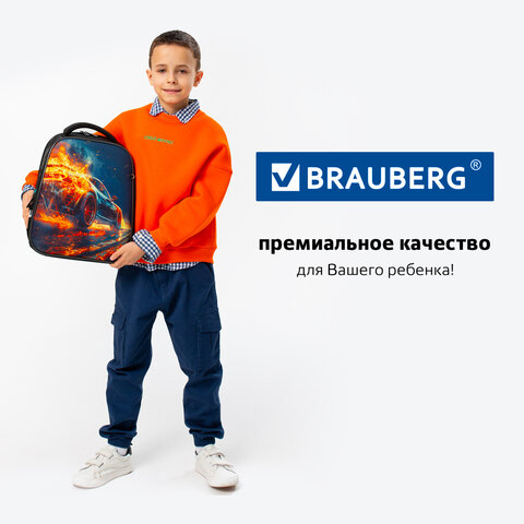 Ранец BRAUBERG FIT, 2 отделения, Speed increase, 38х27х14 см, 273109 - фото 22