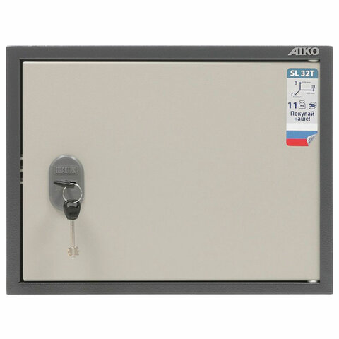 Шкаф металлический для документов AIKO "SL-32Т" ГРАФИТ, 320х420х350 мм, 11 кг, S10799030502 - фото 3