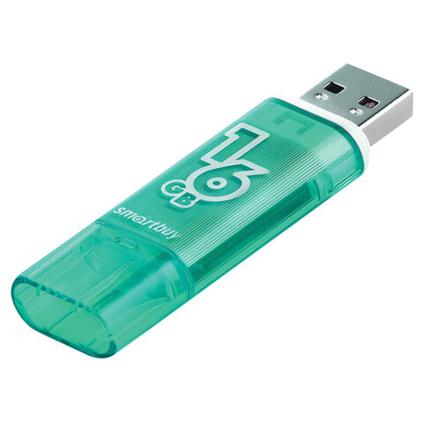 Флеш-память Smartbuy Glossy, 16Gb, USB 2.0, зел, SB16GBGS-G - фото 4