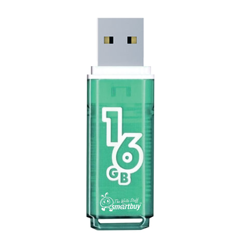 Флеш-память Smartbuy Glossy, 16Gb, USB 2.0, зел, SB16GBGS-G - фото 2