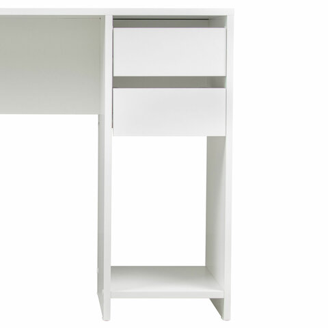 Стол письменный/компьютерный BRABIX "Scandi CD-017", 900х450х750 мм, 2 ящика, белый, 641894, ЦБ013706-1 - фото 6