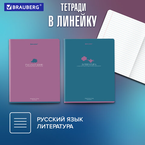 Тетради предметные, КОМПЛЕКТ 13 ПРЕДМЕТОВ, 48 л., матовая ламинация, BRAUBERG "MONOCOLOR", 405175 - фото 21
