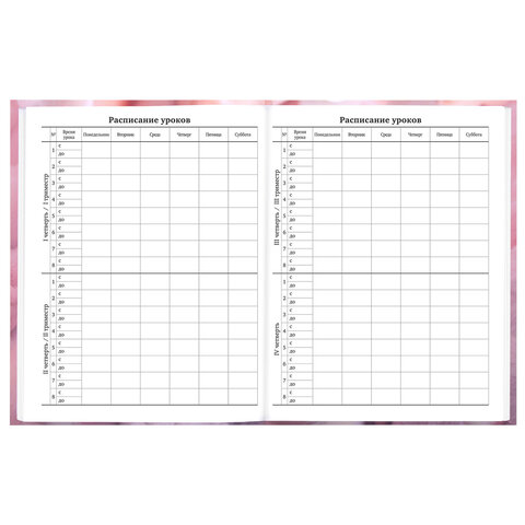 Дневник 5-11 класс 48 л., твердый, BRAUBERG, матовая ламинация, с подсказом, "Пушистые Сердечки", 107611 - фото 7